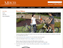 Tablet Screenshot of bearbikes.mercer.edu