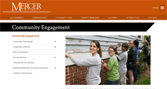 Desktop Screenshot of community.mercer.edu