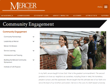 Tablet Screenshot of community.mercer.edu