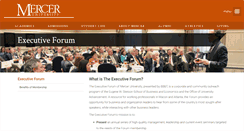 Desktop Screenshot of forum.mercer.edu
