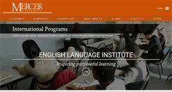 Desktop Screenshot of international.mercer.edu