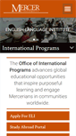 Mobile Screenshot of international.mercer.edu