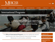 Tablet Screenshot of international.mercer.edu