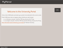 Tablet Screenshot of my.mercer.edu