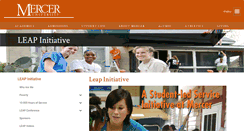 Desktop Screenshot of leap.mercer.edu