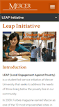 Mobile Screenshot of leap.mercer.edu