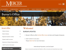 Tablet Screenshot of bursar.mercer.edu