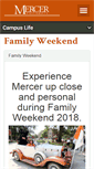 Mobile Screenshot of family-weekend.mercer.edu