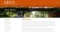 Desktop Screenshot of about.mercer.edu