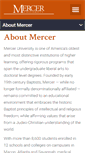 Mobile Screenshot of about.mercer.edu