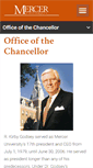 Mobile Screenshot of chancellor.mercer.edu