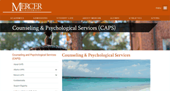 Desktop Screenshot of counseling.mercer.edu