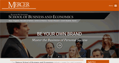 Desktop Screenshot of business.mercer.edu