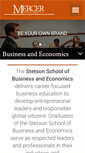 Mobile Screenshot of business.mercer.edu