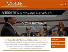 Tablet Screenshot of business.mercer.edu
