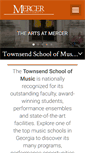 Mobile Screenshot of music.mercer.edu