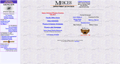 Desktop Screenshot of physics.mercer.edu