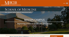 Desktop Screenshot of medicine.mercer.edu
