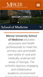 Mobile Screenshot of medicine.mercer.edu