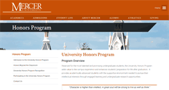 Desktop Screenshot of honorsprogram.mercer.edu