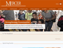 Tablet Screenshot of mercer.edu