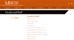 Desktop Screenshot of faculty-staff.mercer.edu